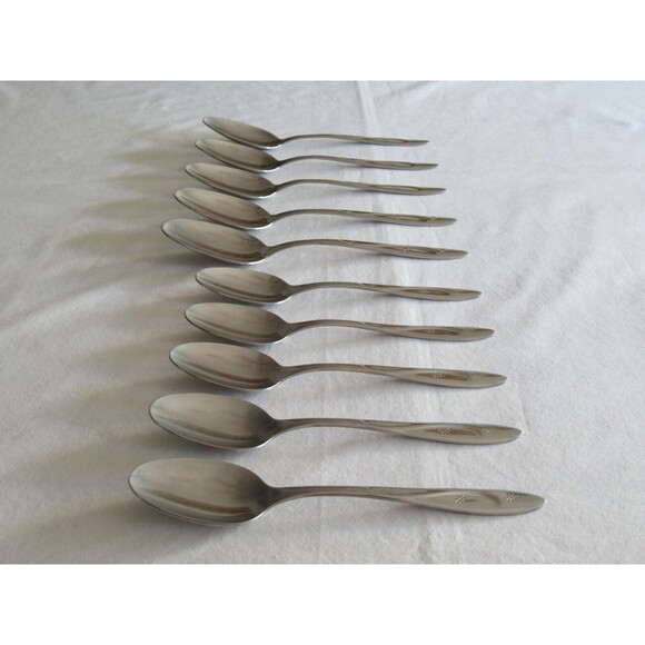 International Silver Stainless USA Americana Star 5 Teaspoons 5 Table Spoons - Picture 9 of 10
